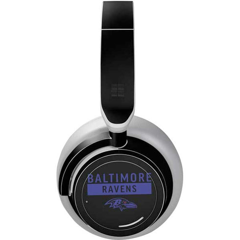 NFL Baltimore Ravens Black Performance Series Surface Headphones Skin
