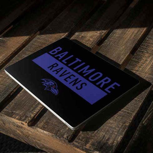 NFL Baltimore Ravens Black Performance Series Surface Laptop 3 13.5in Skin