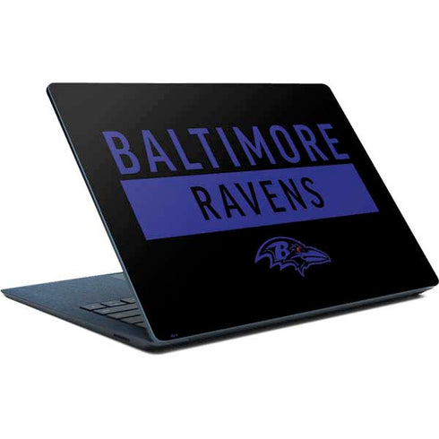 NFL Baltimore Ravens Black Performance Series Surface Laptop Skin