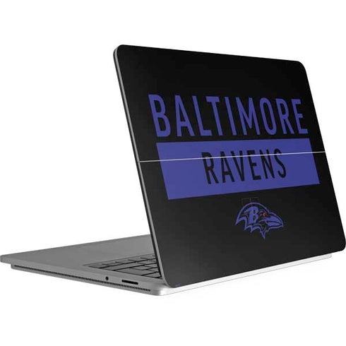 NFL Baltimore Ravens Black Performance Series Surface Laptop Studio Skin