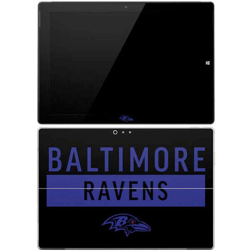 NFL Baltimore Ravens Black Performance Series Surface Pro 3 Skin