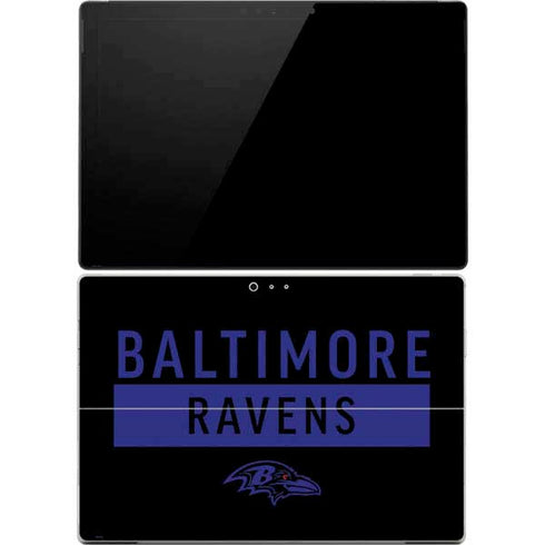 NFL Baltimore Ravens Black Performance Series Surface Pro 4 Skin