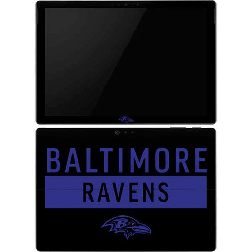 NFL Baltimore Ravens Black Performance Series Surface Pro 6 Skin