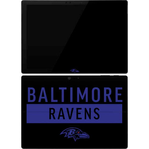 NFL Baltimore Ravens Black Performance Series Surface Pro 7 Skin