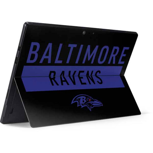 NFL Baltimore Ravens Black Performance Series Surface Pro 7 Skin