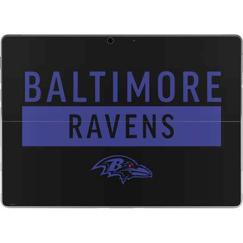 NFL Baltimore Ravens Black Performance Series Surface Pro 8 Skin