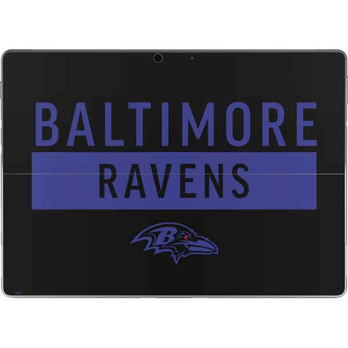 NFL Baltimore Ravens Black Performance Series Surface Pro 9 Skin