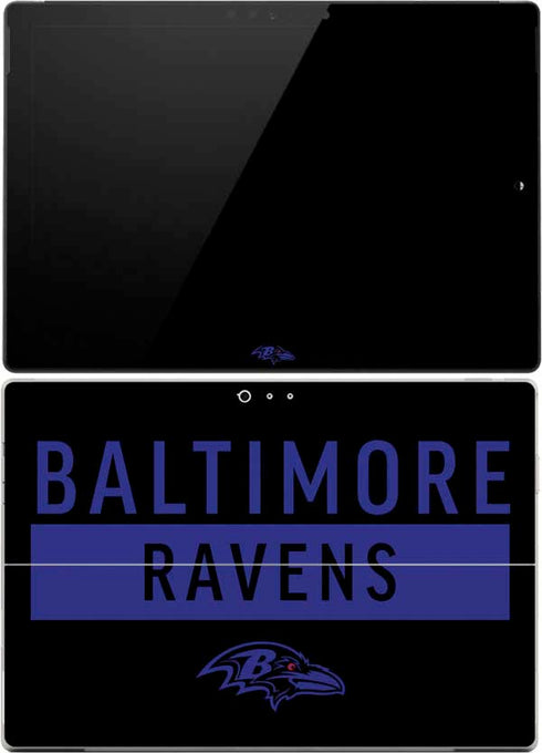 NFL Baltimore Ravens Black Performance Series Surface Pro (2017) Skin