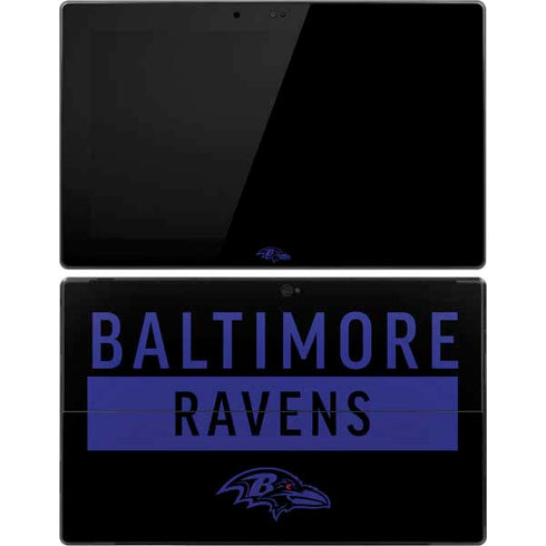 NFL Baltimore Ravens Black Performance Series Surface Pro Tablet Skin