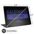 NFL Baltimore Ravens Black Performance Series Universal Laptop 11in (8.8 x 6.2in) Skin