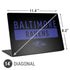 NFL Baltimore Ravens Black Performance Series Universal Laptop 14in (11.4 x 8.2in) Skin