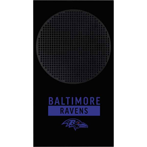 NFL Baltimore Ravens Black Performance Series Xbox Series S Console Skin