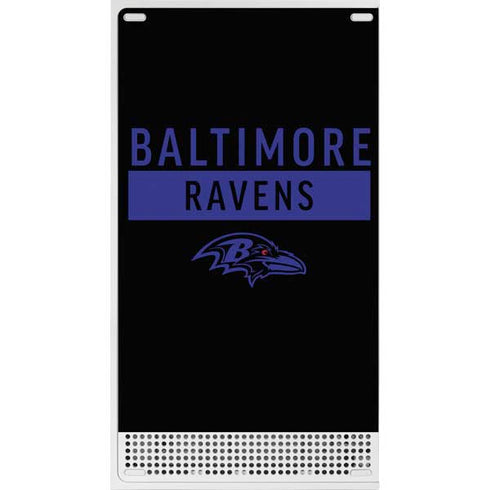 NFL Baltimore Ravens Black Performance Series Xbox Series S Console Skin