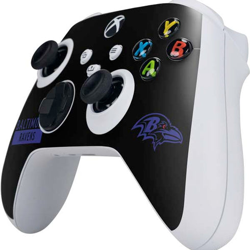 NFL Baltimore Ravens Black Performance Series Xbox Series S Controller Skin