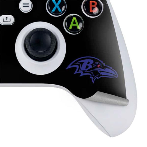 NFL Baltimore Ravens Black Performance Series Xbox Series S Controller Skin