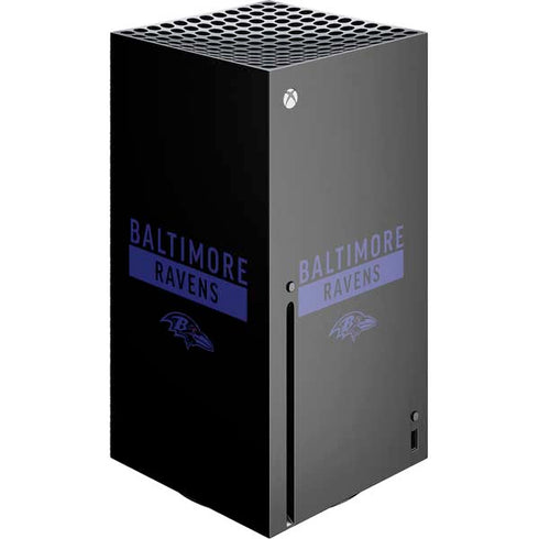 NFL Baltimore Ravens Black Performance Series Xbox Series X Console Skin
