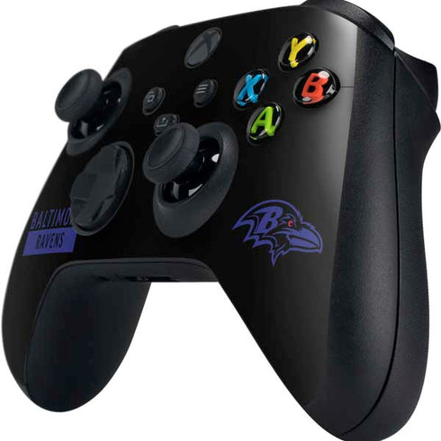 NFL Baltimore Ravens Black Performance Series Xbox Series X Controller Skin