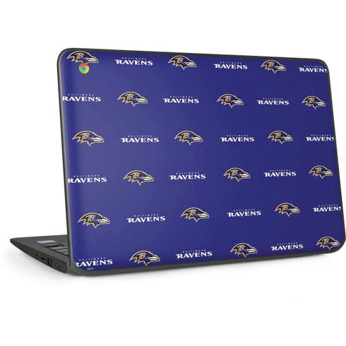 NFL Baltimore Ravens Blitz Series HP Chromebook Skin