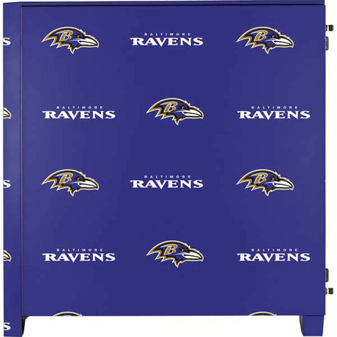 NFL Baltimore Ravens Blitz Series Corsair 4000D Tempered Glass Mid-Tower ATX Case Skin