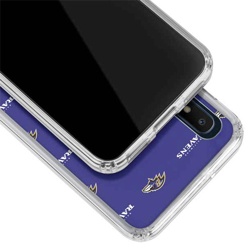 NFL Baltimore Ravens Blitz Series Galaxy A10e Clear Case