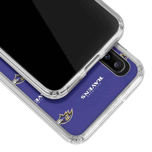 NFL Baltimore Ravens Blitz Series Galaxy A20 Clear Case