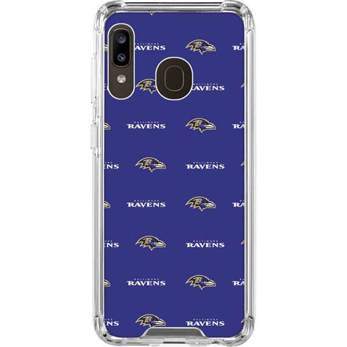 NFL Baltimore Ravens Blitz Series Galaxy A30 Clear Case