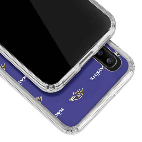 NFL Baltimore Ravens Blitz Series Galaxy A30 Clear Case
