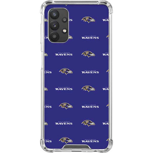 NFL Baltimore Ravens Blitz Series Galaxy A32 5G Clear Case