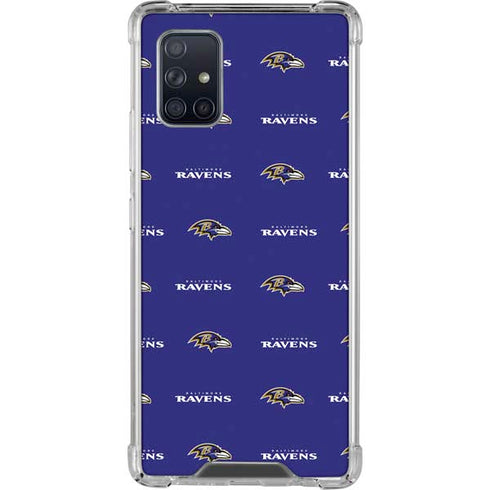 NFL Baltimore Ravens Blitz Series Galaxy A71 5G Clear Case
