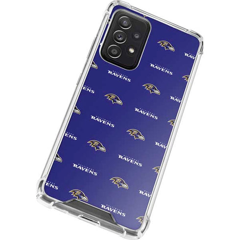 NFL Baltimore Ravens Blitz Series Galaxy A72 5G Clear Case