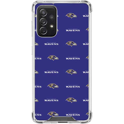 NFL Baltimore Ravens Blitz Series Galaxy A72 5G Clear Case