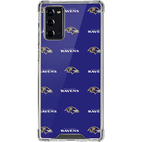 NFL Baltimore Ravens Blitz Series Galaxy Note20 5G Clear Case