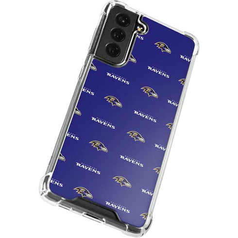 NFL Baltimore Ravens Blitz Series Galaxy S21 FE Clear Case