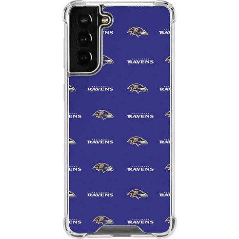 NFL Baltimore Ravens Blitz Series Galaxy S21 FE Clear Case