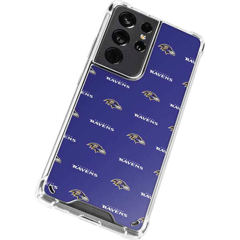 NFL Baltimore Ravens Blitz Series Galaxy S21 Ultra 5G Clear Case