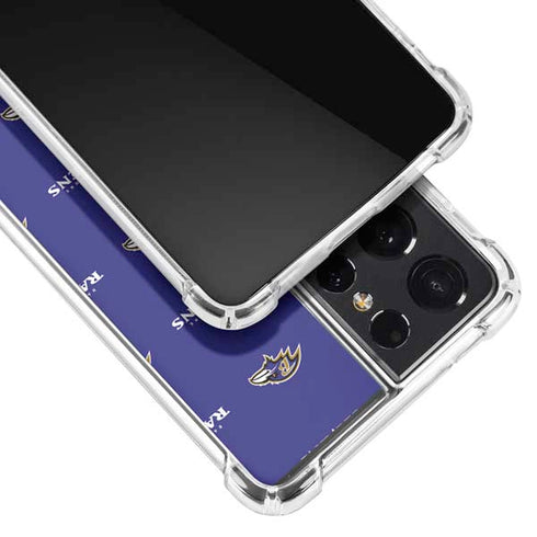 NFL Baltimore Ravens Blitz Series Galaxy S21 Ultra 5G Clear Case