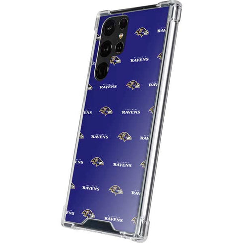 NFL Baltimore Ravens Blitz Series Galaxy S22 Ultra Clear Case