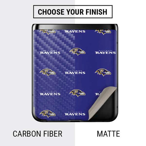 NFL Baltimore Ravens Blitz Series Galaxy Z Flip Skin