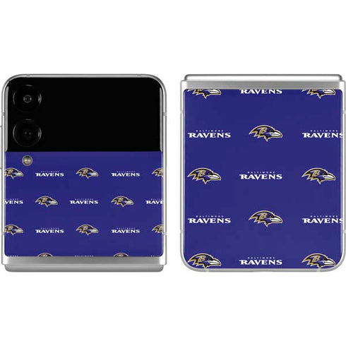 NFL Baltimore Ravens Blitz Series Galaxy Z Flip4 5G Skin