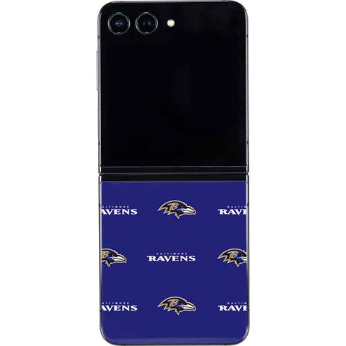 NFL Baltimore Ravens Blitz Series Galaxy Z Flip5 5G Skin