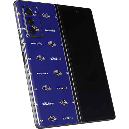 NFL Baltimore Ravens Blitz Series Galaxy Z Fold2 5G Skin