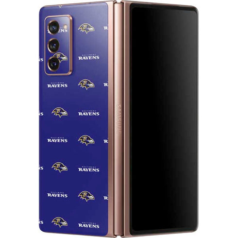 NFL Baltimore Ravens Blitz Series Galaxy Z Fold2 5G Skin