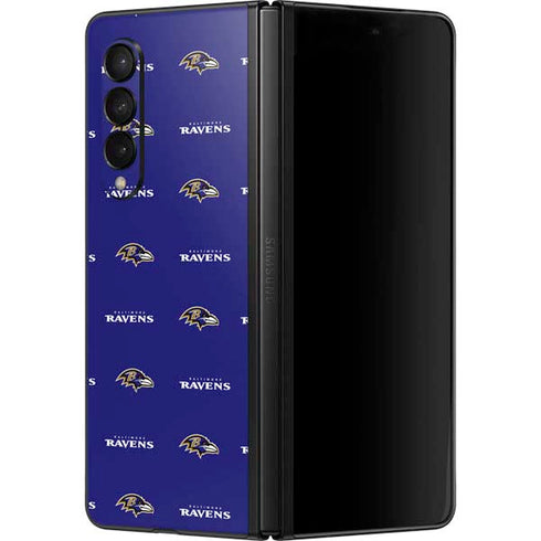 NFL Baltimore Ravens Blitz Series Galaxy Z Fold3 5G Skin
