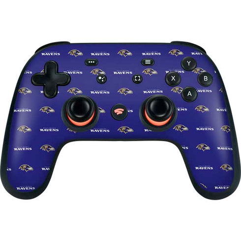 NFL Baltimore Ravens Blitz Series Google Stadia Controller Skin