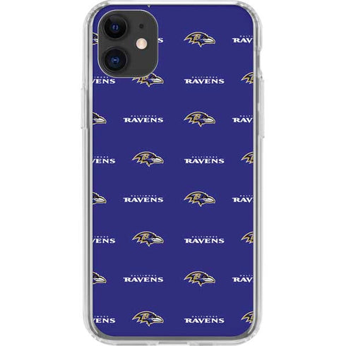 NFL Baltimore Ravens Blitz Series iPhone 11 Clear Case