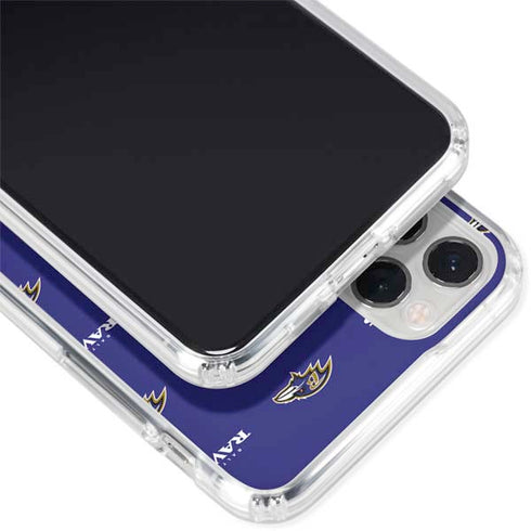 NFL Baltimore Ravens Blitz Series iPhone 11 Pro Clear Case