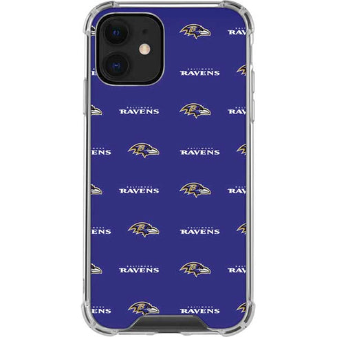 NFL Baltimore Ravens Blitz Series iPhone 12 Clear Case