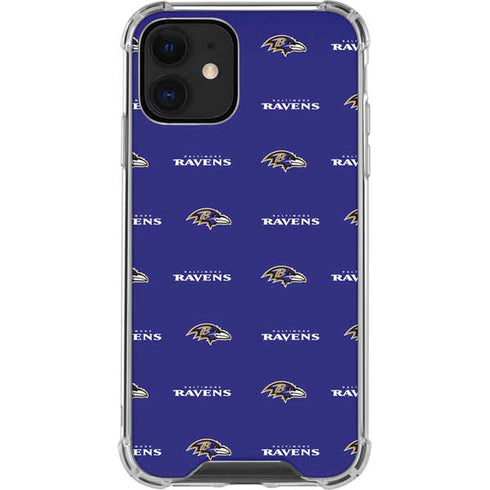 NFL Baltimore Ravens Blitz Series iPhone 12 Mini Clear Case