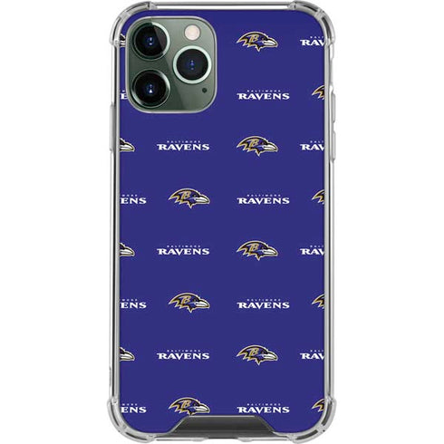 NFL Baltimore Ravens Blitz Series iPhone 12 Pro Clear Case