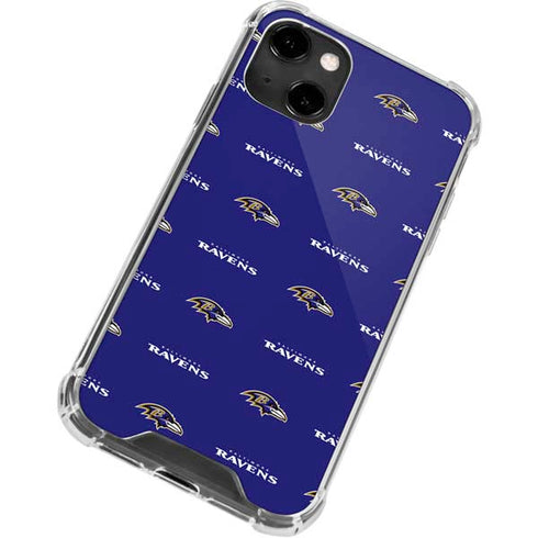 NFL Baltimore Ravens Blitz Series iPhone 14 Clear Case